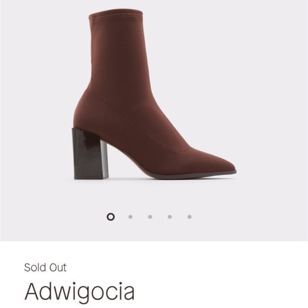 Chocolate Brown Aldo Adwigocia sock boots